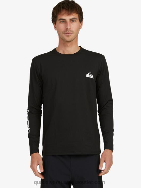 Quiksilver Men Omni Session Long Sleeve Upf 50 Surf T-Shirt H2N4B406 black