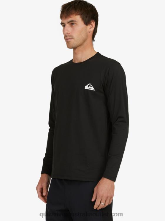 Quiksilver Men Omni Session Long Sleeve Upf 50 Surf T-Shirt H2N4B406 black