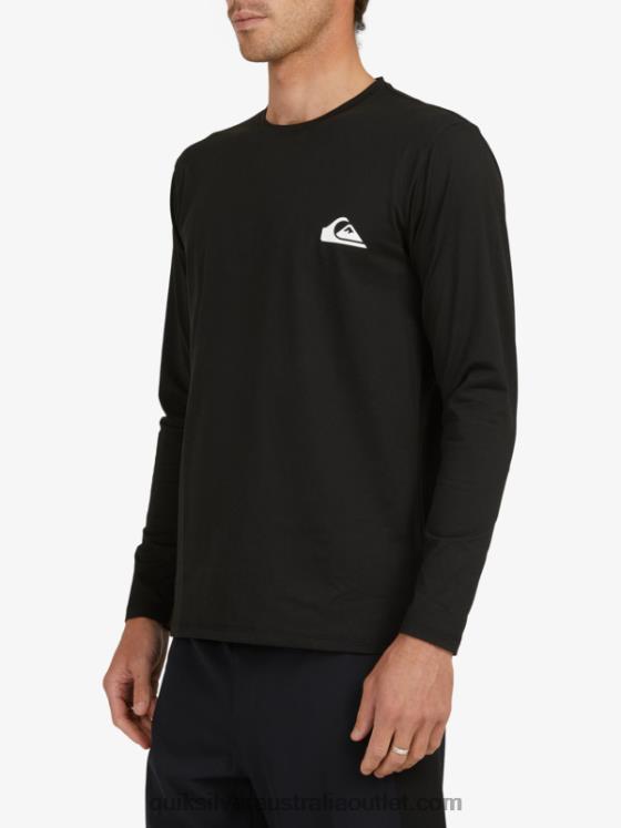 Quiksilver Men Omni Session Long Sleeve Upf 50 Surf T-Shirt H2N4B406 black