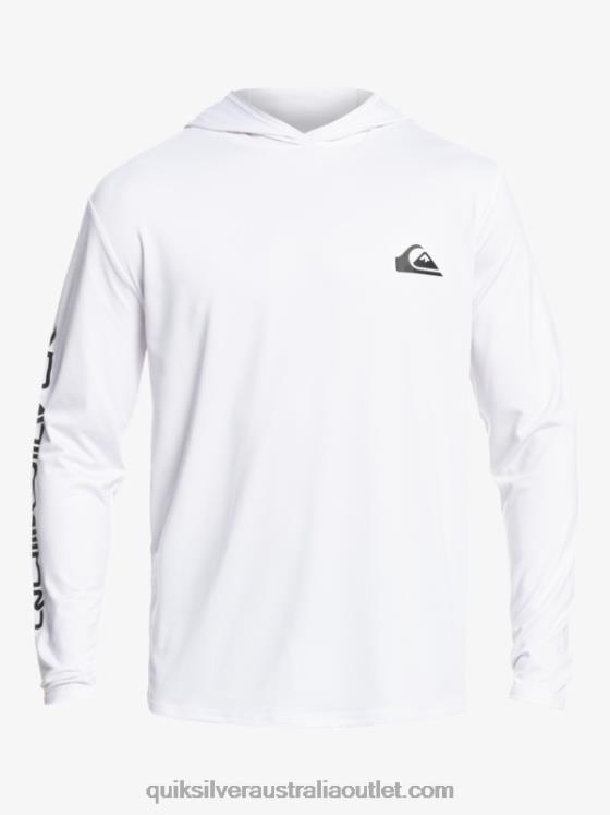 Quiksilver Men Omni Session UPF 50 Long Sleeve Surf Tee H2N4B769 white