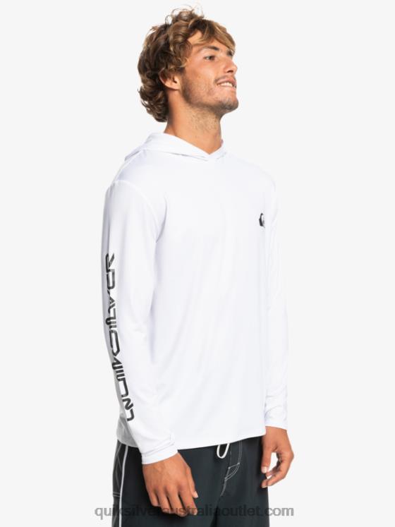 Quiksilver Men Omni Session UPF 50 Long Sleeve Surf Tee H2N4B769 white