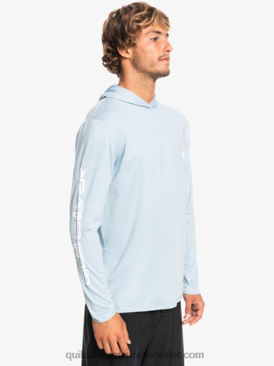 Quiksilver Men Omni Session UPF 50 Long Sleeve Surf Tee H2N4B771 celestial blue