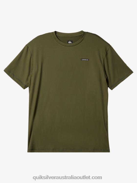 Quiksilver Men Omni Session UPF 50 Short Sleeve Surf Tee H2N4B538 four leaf clover