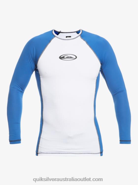 Quiksilver Men Saturn Protection Long Sleeve UPF 50 Rashguard H2N4B653 turkish sea
