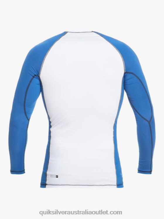 Quiksilver Men Saturn Protection Long Sleeve UPF 50 Rashguard H2N4B653 turkish sea