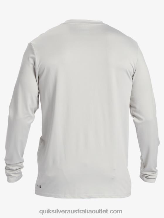 Quiksilver Men Solid Streak Long Sleeve UPF 50 Surf Tee H2N4B840 gray violet