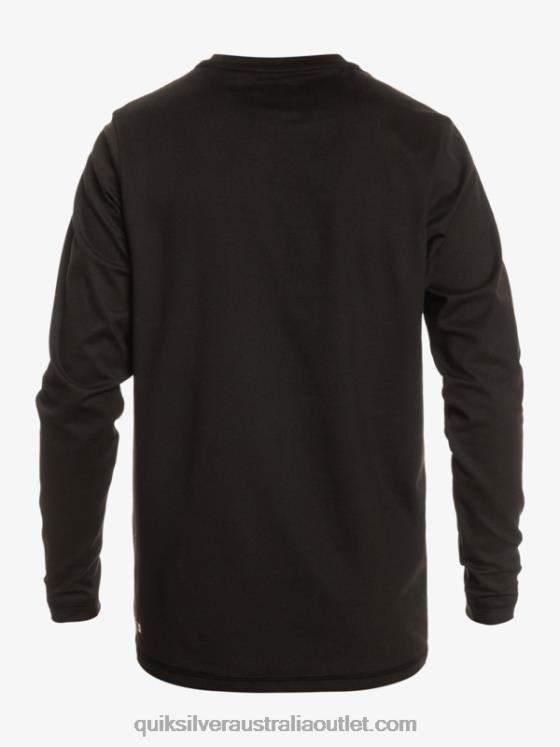 Quiksilver Men Solid Streak Long Sleeve UPF 50 Surf Tee H2N4B841 black