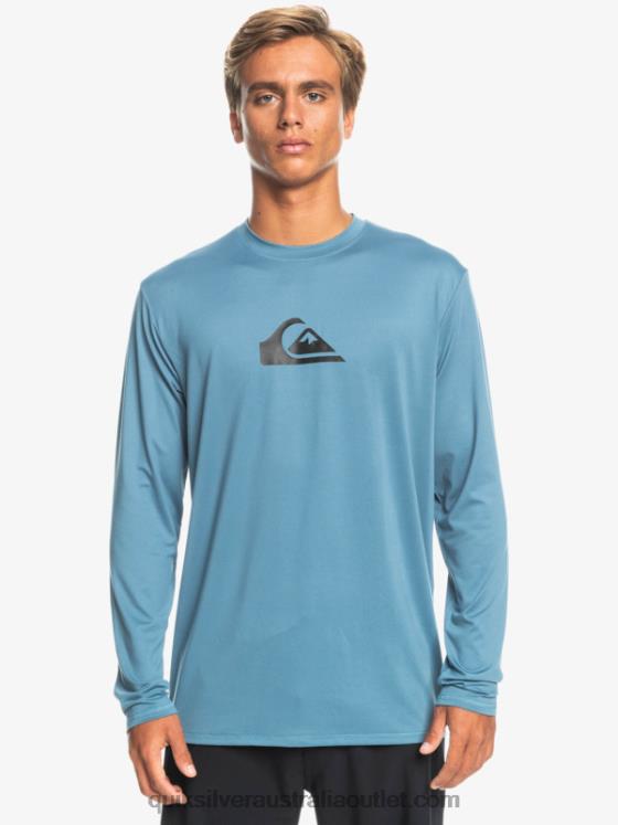 Quiksilver Men Solid Streak Long Sleeve UPF 50 Surf Tee H2N4B847 provencial
