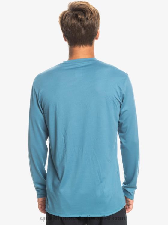 Quiksilver Men Solid Streak Long Sleeve UPF 50 Surf Tee H2N4B847 provencial
