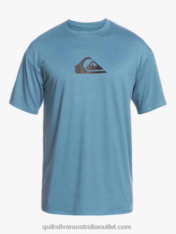 Quiksilver Men Solid Streak Short Sleeve UPF 50 Surf Tee H2N4B891 provencial