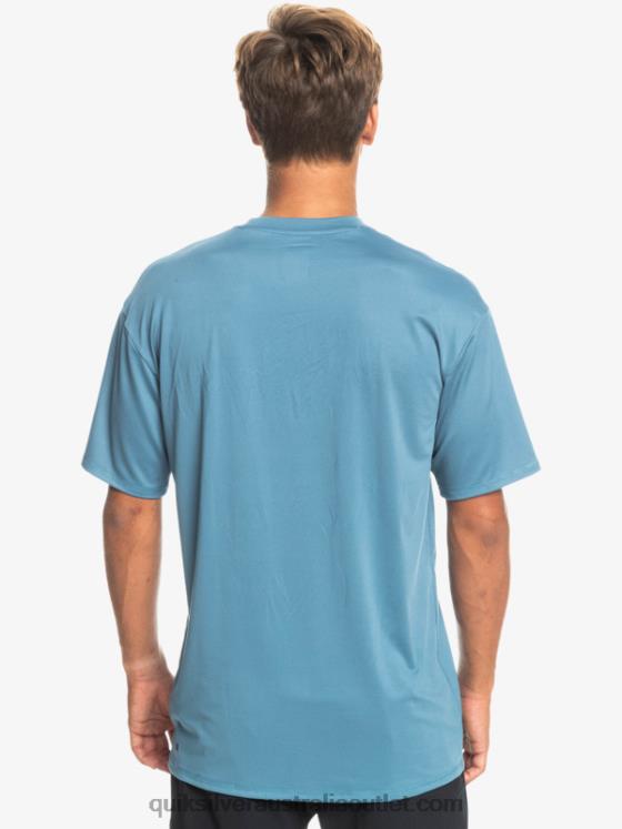 Quiksilver Men Solid Streak Short Sleeve UPF 50 Surf Tee H2N4B891 provencial