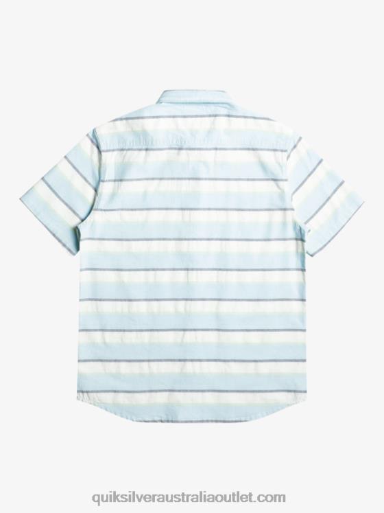 Quiksilver Men Cali Sunrise Short Sleeve Shirt H2N4B1206 white cali sunrise 231