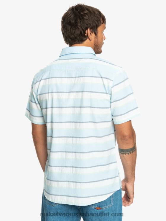 Quiksilver Men Cali Sunrise Short Sleeve Shirt H2N4B1206 white cali sunrise 231