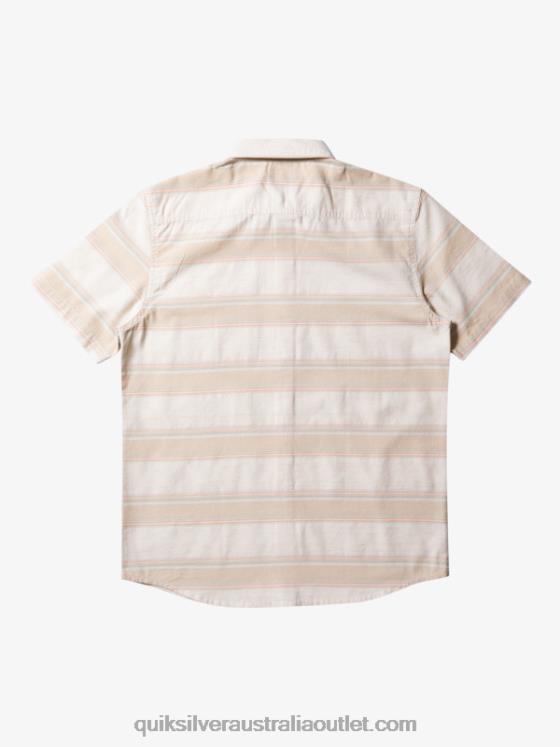 Quiksilver Men Cali Sunrise Short Sleeve Shirt H2N4B445 birch cali str