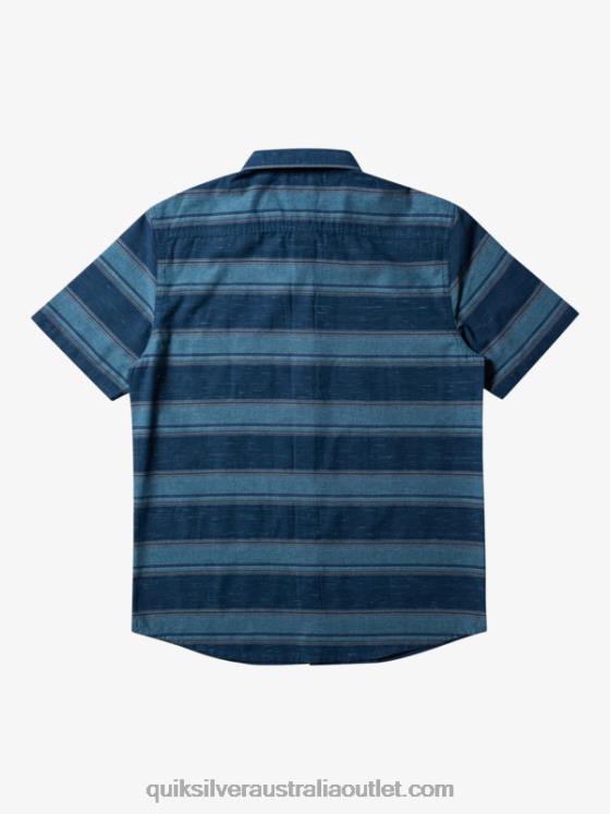 Quiksilver Men Cali Sunrise Short Sleeve Shirt H2N4B446 midnight navy cali str
