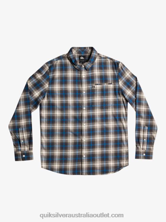 Quiksilver Men Cramond Stretch Long Sleeve Shirt H2N4B1048 grape leaf cramond