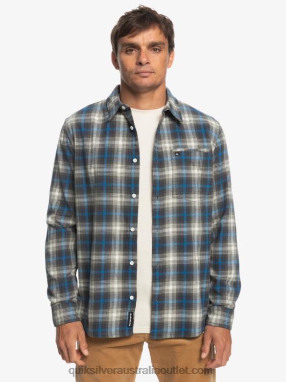 Quiksilver Men Cramond Stretch Long Sleeve Shirt H2N4B1048 grape leaf cramond