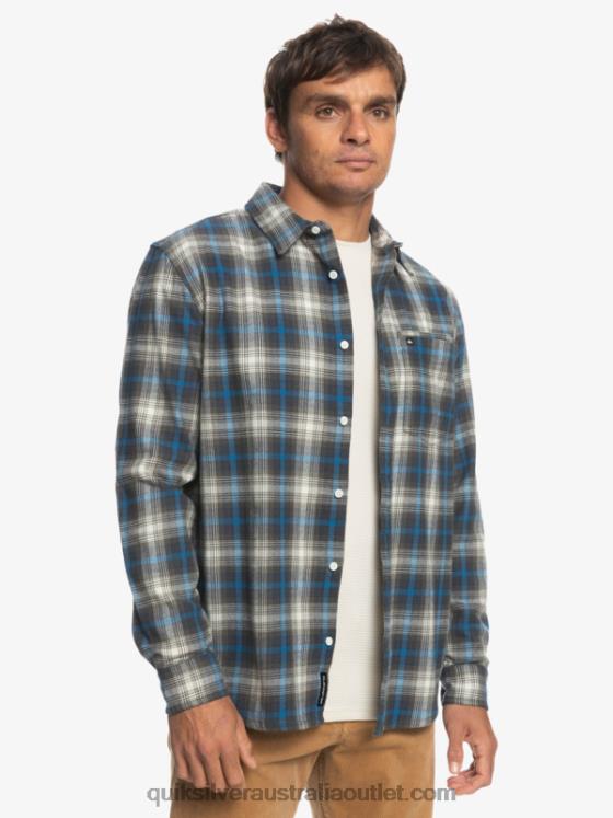 Quiksilver Men Cramond Stretch Long Sleeve Shirt H2N4B1048 grape leaf cramond