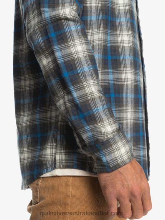 Quiksilver Men Cramond Stretch Long Sleeve Shirt H2N4B1048 grape leaf cramond