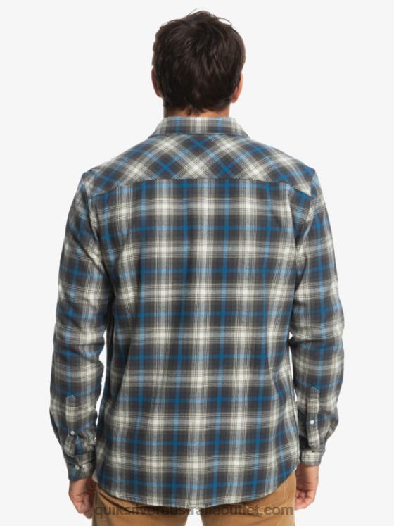 Quiksilver Men Cramond Stretch Long Sleeve Shirt H2N4B1048 grape leaf cramond