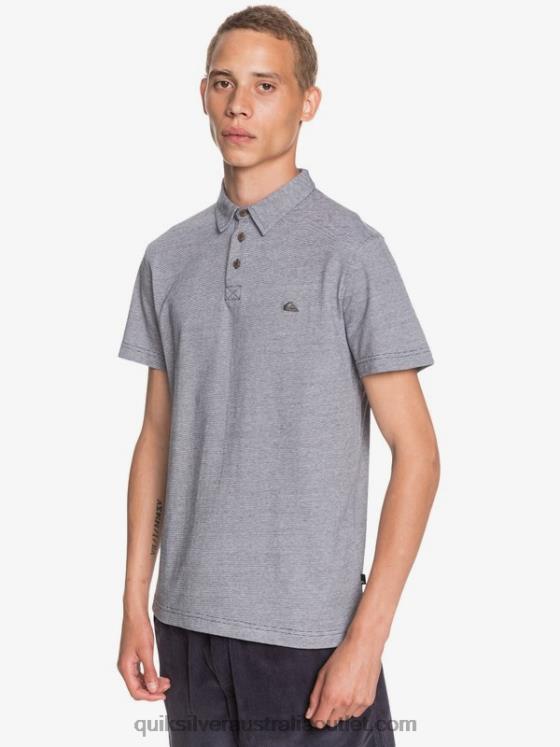 Quiksilver Men Everyday Sun Cruise Short Sleeve Polo Shirt H2N4B1551 parisian night