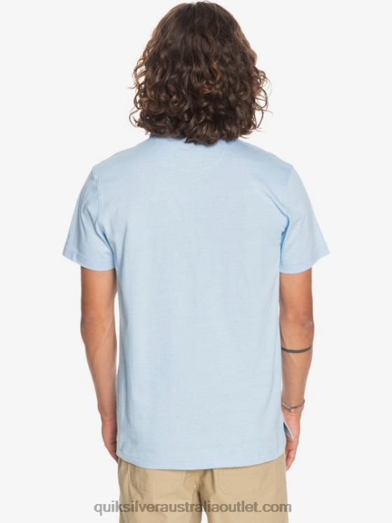 Quiksilver Men Everyday Sun Cruise Short Sleeve Polo Shirt H2N4B1553 airy blue