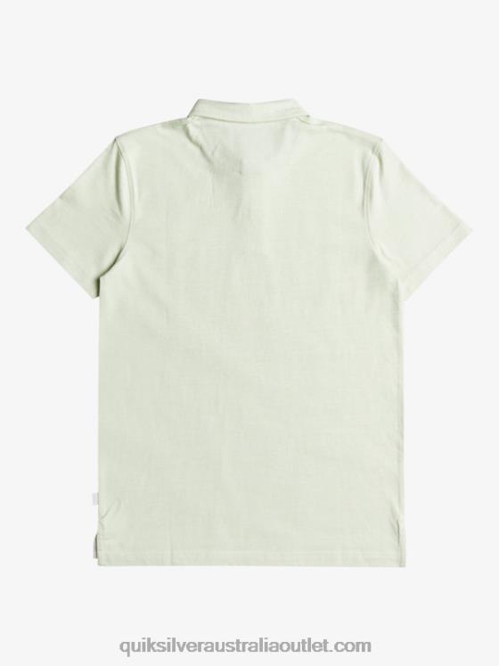 Quiksilver Men Everyday Sun Cruise Short Sleeve Polo Shirt H2N4B1554 celendine