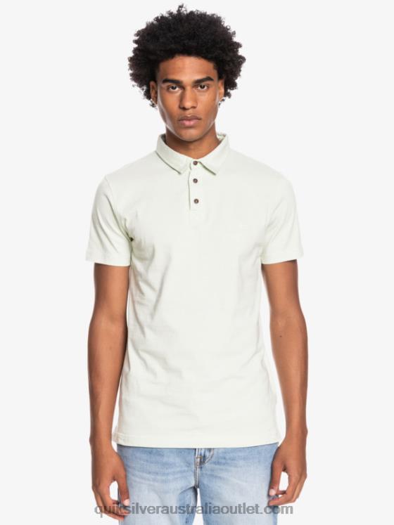 Quiksilver Men Everyday Sun Cruise Short Sleeve Polo Shirt H2N4B1554 celendine
