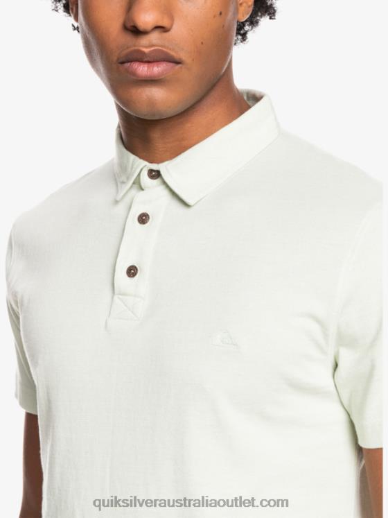 Quiksilver Men Everyday Sun Cruise Short Sleeve Polo Shirt H2N4B1554 celendine
