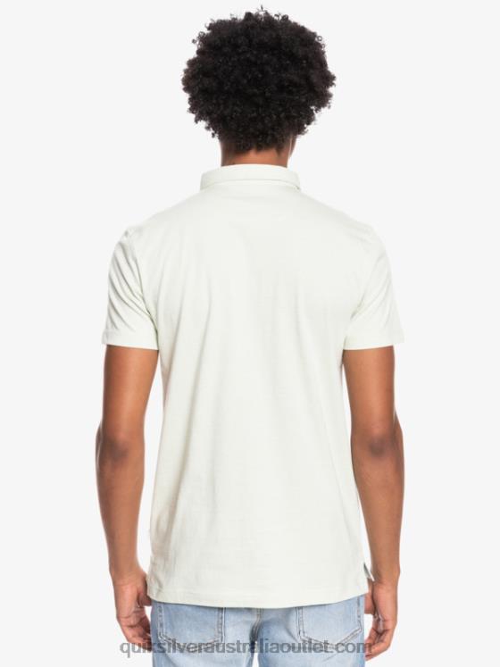 Quiksilver Men Everyday Sun Cruise Short Sleeve Polo Shirt H2N4B1554 celendine