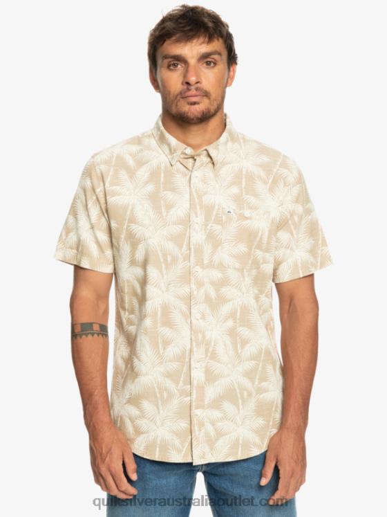 Quiksilver Men Fleeting Moment Short Sleeve Shirt H2N4B994 plage fleeting moment