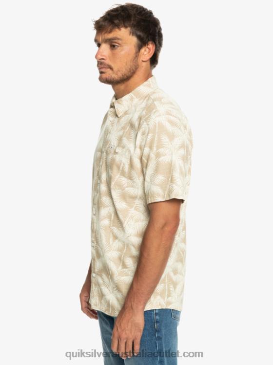 Quiksilver Men Fleeting Moment Short Sleeve Shirt H2N4B994 plage fleeting moment