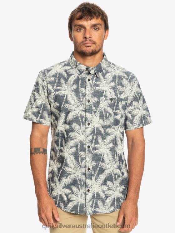 Quiksilver Men Fleeting Moment Short Sleeve Shirt H2N4B995 navy fleeting moment