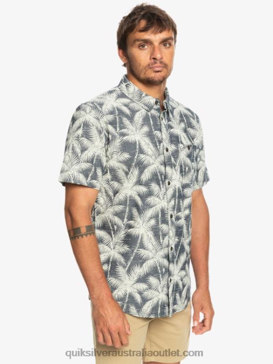Quiksilver Men Fleeting Moment Short Sleeve Shirt H2N4B995 navy fleeting moment