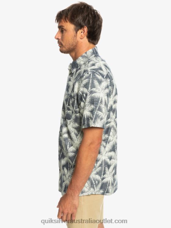 Quiksilver Men Fleeting Moment Short Sleeve Shirt H2N4B995 navy fleeting moment