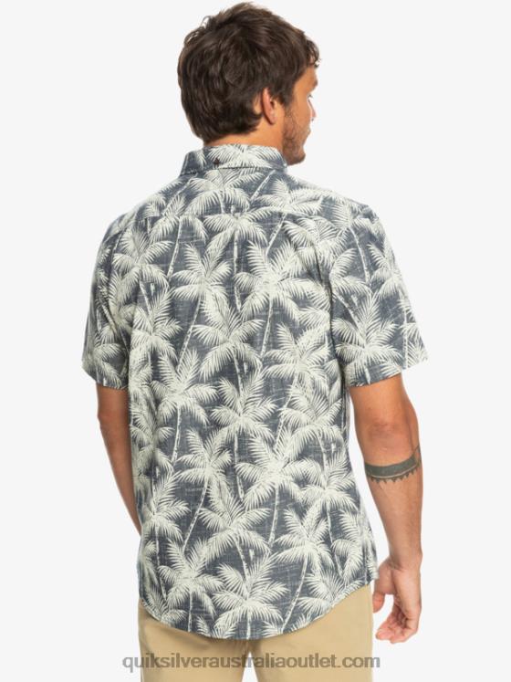 Quiksilver Men Fleeting Moment Short Sleeve Shirt H2N4B995 navy fleeting moment