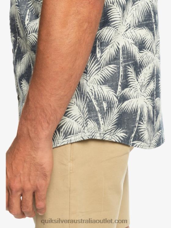 Quiksilver Men Fleeting Moment Short Sleeve Shirt H2N4B995 navy fleeting moment