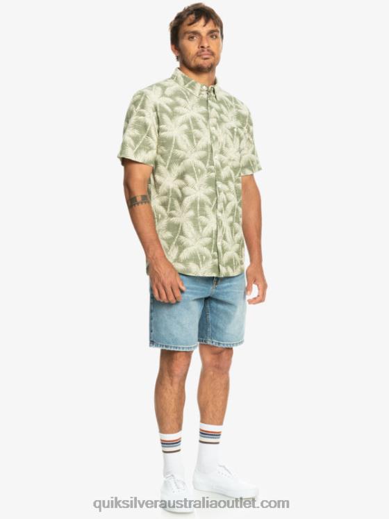 Quiksilver Men Fleeting Moment Short Sleeve Shirt H2N4B996 four leaf fleeting moment