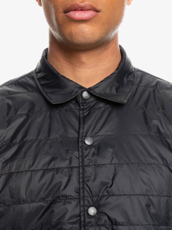 Quiksilver Men Free Climb Insulated Reversible Flannel Shirt H2N4B1703 phantom free climb