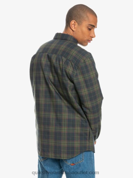 Quiksilver Men Free Climb Insulated Reversible Flannel Shirt H2N4B1703 phantom free climb