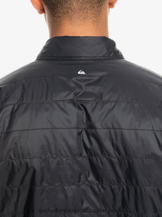 Quiksilver Men Free Climb Insulated Reversible Flannel Shirt H2N4B1703 phantom free climb