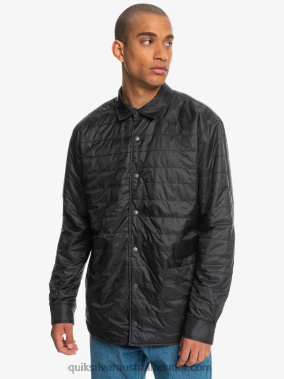 Quiksilver Men Free Climb Insulated Reversible Flannel Shirt H2N4B1703 phantom free climb