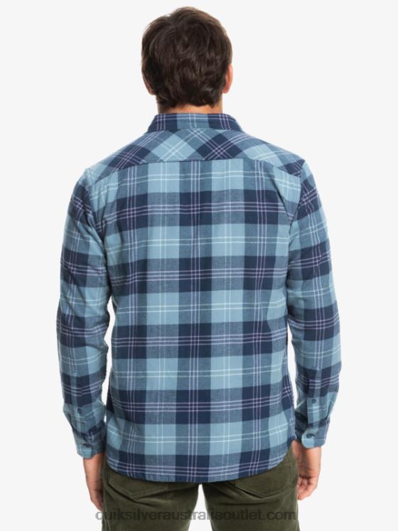 Quiksilver Men Harelaw Stretch Long Sleeve Shirt H2N4B1509 provencial blue harelaw