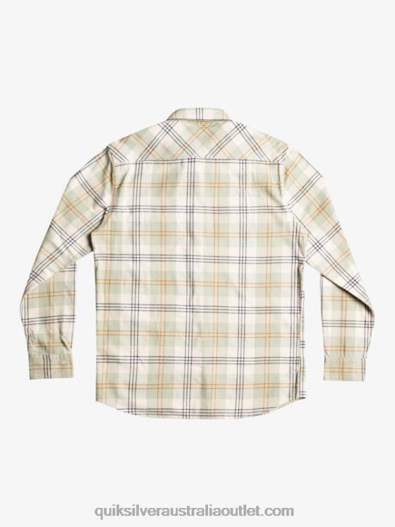 Quiksilver Men Harelaw Stretch Long Sleeve Shirt H2N4B1510 desert sage harelaw