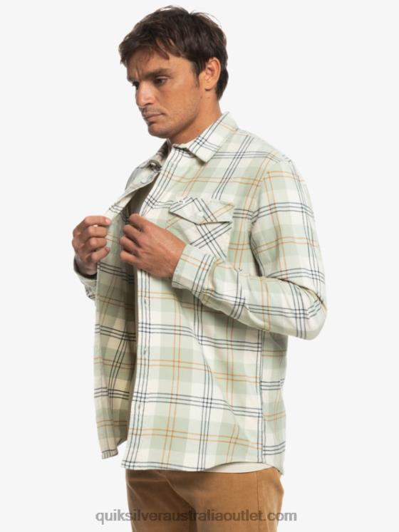 Quiksilver Men Harelaw Stretch Long Sleeve Shirt H2N4B1510 desert sage harelaw