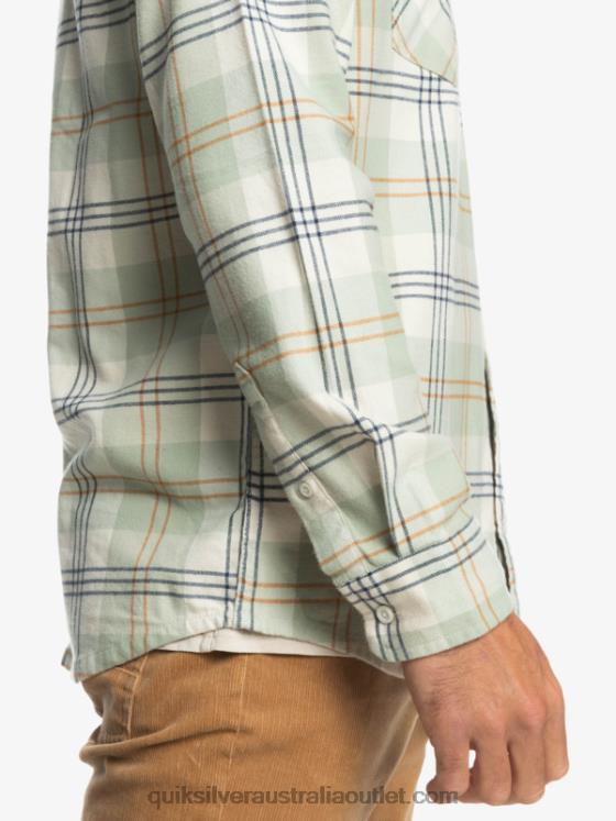Quiksilver Men Harelaw Stretch Long Sleeve Shirt H2N4B1510 desert sage harelaw