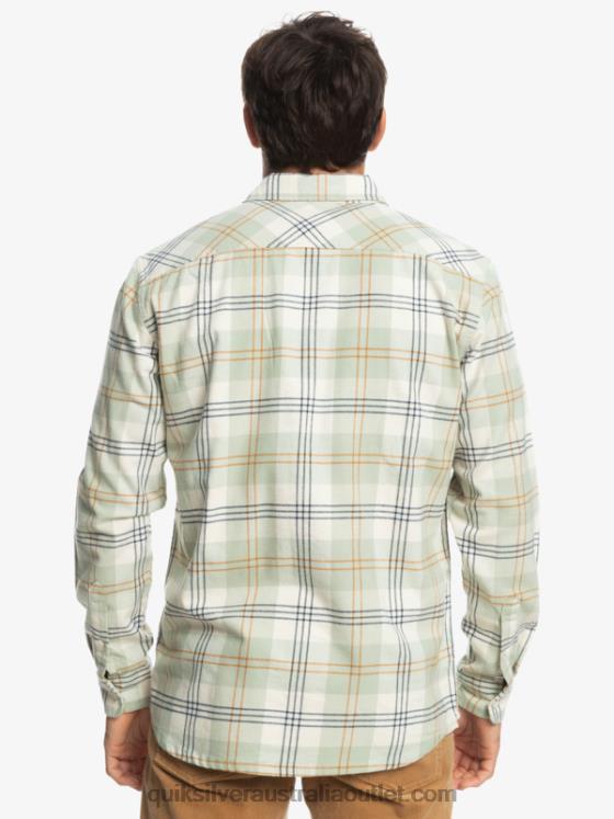 Quiksilver Men Harelaw Stretch Long Sleeve Shirt H2N4B1510 desert sage harelaw