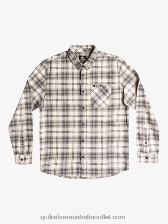 Quiksilver Men Hatton Long Sleeve Shirt H2N4B1560 iron gate hatton
