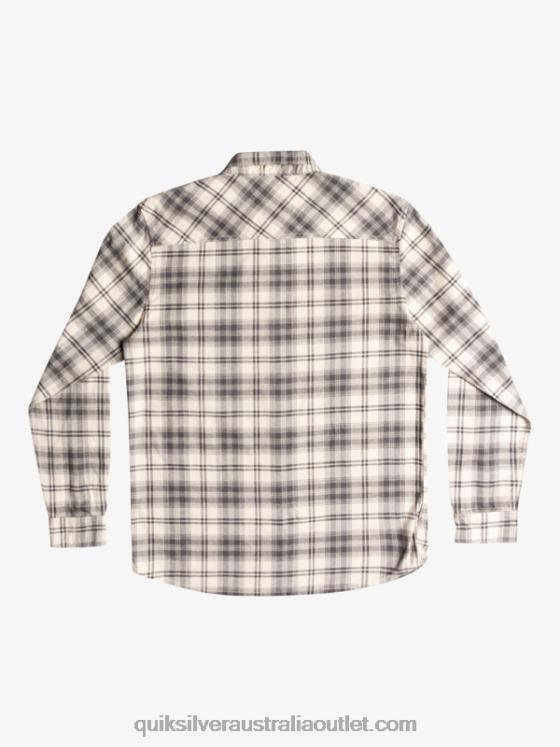Quiksilver Men Hatton Long Sleeve Shirt H2N4B1560 iron gate hatton