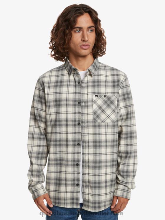 Quiksilver Men Hatton Long Sleeve Shirt H2N4B1560 iron gate hatton